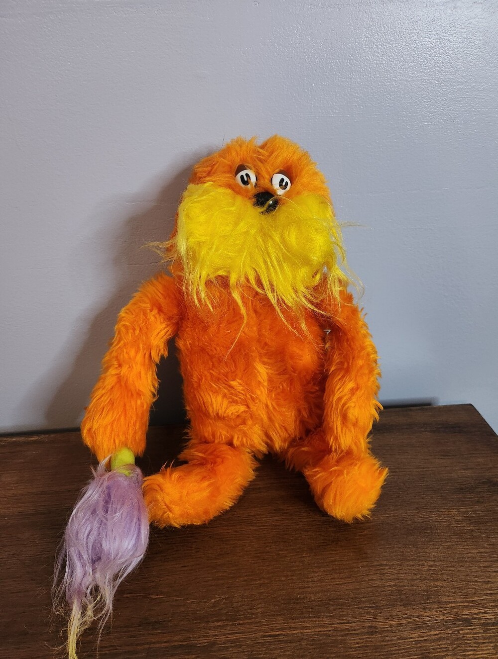 Vintage Coleco 1983 Dr.Seuss The Lorax Stuffed Plush Toy Rare Plush